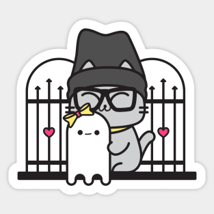 Ghost Adventure Cat Sticker